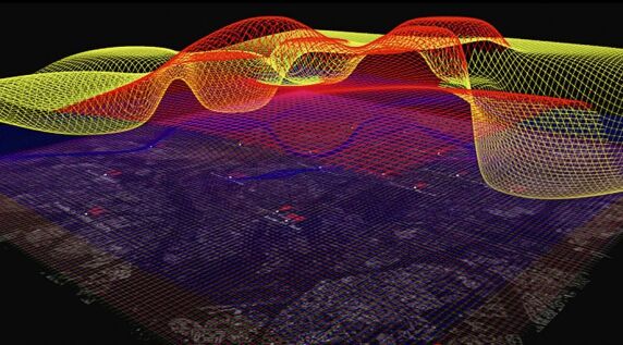 „In the Air“, Visualisierung unsichtbarer Mikrobestandteile der Luft, Medialab-Prado, S. 232 © intheair.es