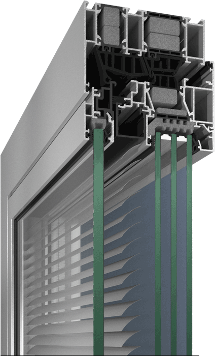 Schüco Verbundfenster AWS 120 CC.SI vom Passivhaus Institut zertifiziert
