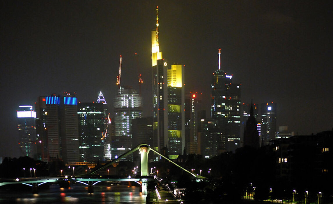 Hochhaus-Silhouette von Frankfurt; Foto: Erich Mehrl, Archiv Mehrl