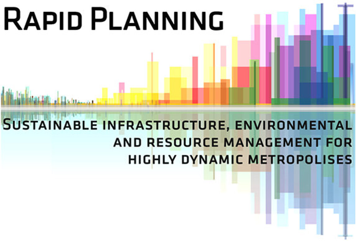 Logo Forschungsprojekt „Rapid Planning - nachhaltiges Infrastruktur-, Umwelt- und Ressourcenmanagement für hochdynamische Metropolregionen“
