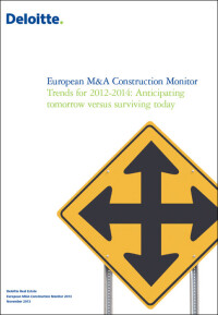 Deloittes European M&A Construction Monitor: Konsolidierung der Baubranche im Wartestand