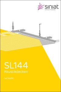 Technische Siniat-Broschüre zu Akustikdecken mit der Lochplatte LaCoustic