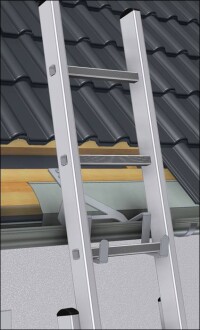 Fest montierte Leitersicherung für Flach- und Steildach von ST Quadrat