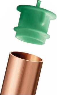 Sanco-Kupferrohre ab 2015 mit Transportstopfen im Sinne der Trinkwasserhygiene