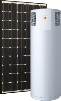 Warmwasser-Wärmepumpe mit werkseitigem PV-Anschluss neu von AEG Haustechnik