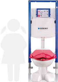 WC-Montageelement für kindgerechte Sanitäranlagen neu von Geberit