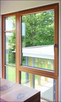Neu bei Kneer-Südfenster: Aluminium-Holz-Fenster aus Gebirgslärche