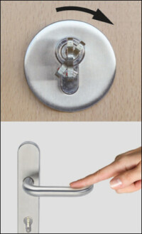 Zündschloss für die Haustür: „GU A-Öffner servo“