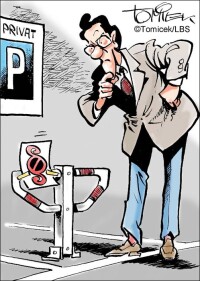 Parkbügel zustimmungsbedürftige bauliche Veränderung