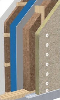 Tektalan: Robuste Holzwolle-Mehrschichtplatte für Außenwände in Holzbauweise