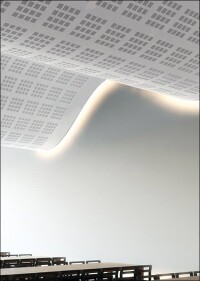 „Rigiton Big Curve“: schwungvolle Raumgestaltung für Ohr und Auge