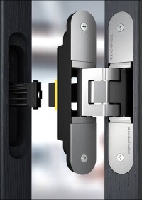 Simonswerk entwickelt verdeckt liegendes und Strom führendes Türband weiter