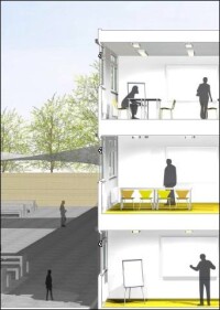 Renz baut aus ca. 450 Raum-Modulen temporäres Schulzentrum für 1.000 Schüler