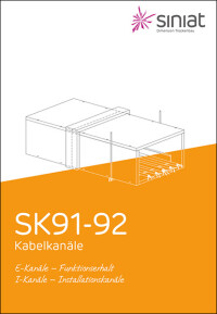 Technische Siniat-Broschüre rund um E- und I-Kanäle