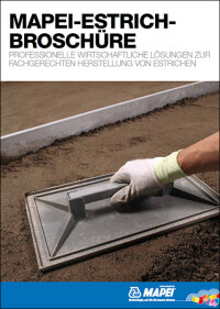 Mapeis neue Estrichbroschüre als weitreichende Beratungshilfe angelegt