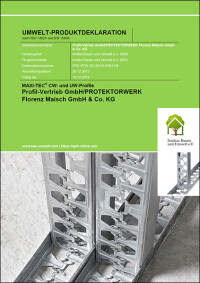 Trockenbauprofile von Protektor mit EPD-Siegel und DGNB-Navigator-Eintrag