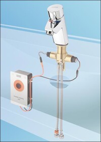 Selbstschlussbatterie Aquamix-S von Franke nun mit optionaler Hygieneeinheit