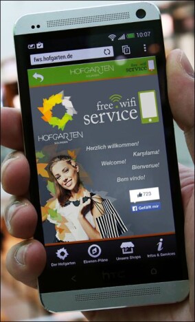 Free-Wifi-Service macht Mall und Nahverkehr zur Marketing-Einheit
