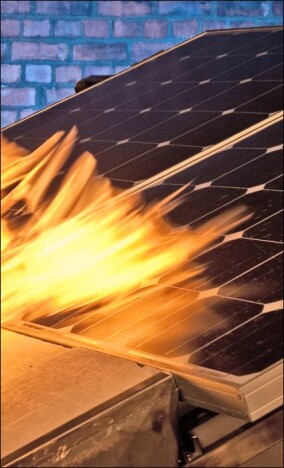 Leitfaden zu Brandrisiken bei Photovoltaik-Anlagen
