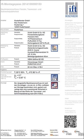 Online-Montageplaner für bauphysikalische Nachweise von Baukörperanschlüssen