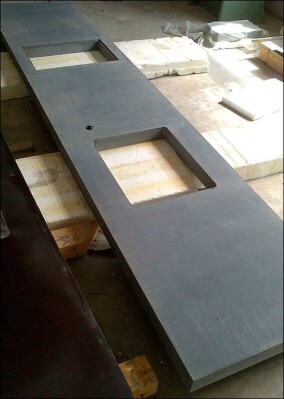 Küchenarbeitsplatte aus Textilbeton mit 3D-Textilarmierung