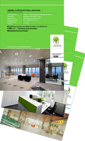 EPDs für Metalldeckensysteme