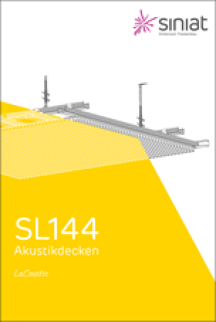 technische Broschüre „SL144 Akustikdecken“ von Siniat