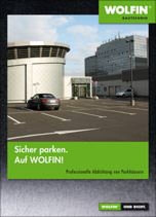 Broschüre „Sicher parken. Auf Wolfin!“