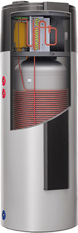 Warmwasser-Wärmepumpe der Serie RBW 300 PV