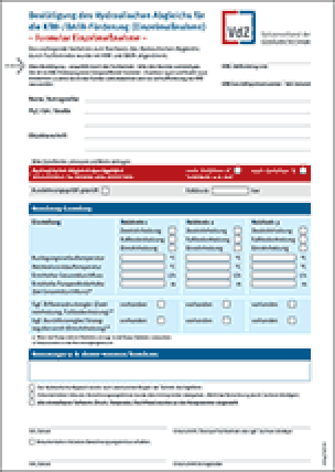 VdZ-Formulare zur Bestätigung des hydraulischen Abgleichs