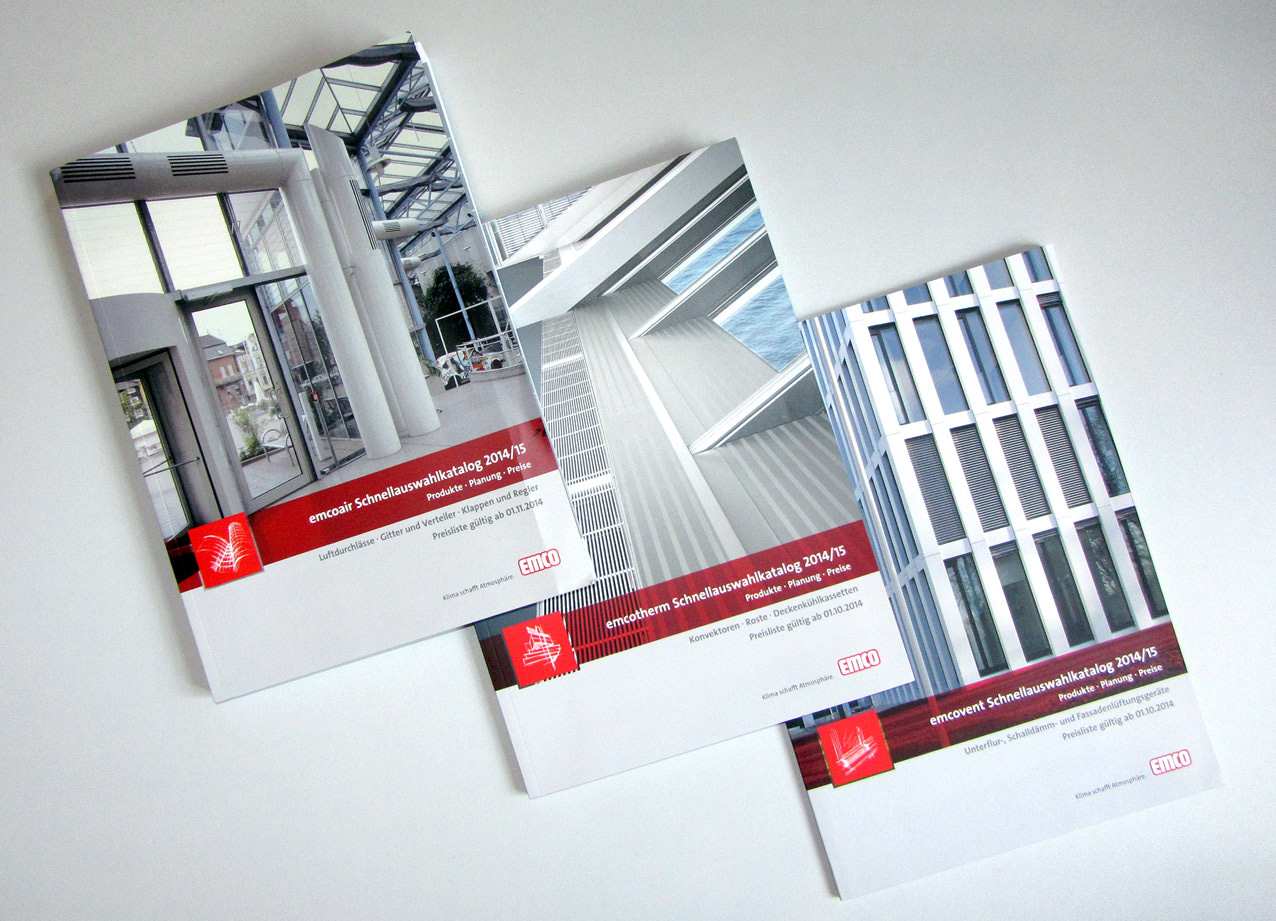 Neue Emco Klima-Schnellauswahlkataloge zu emcoair, emcotherm und