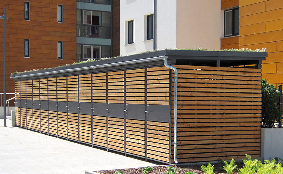 Einhausungen auf Maß: vom Gartenhaus bis zur Wertstoffsammelstelle