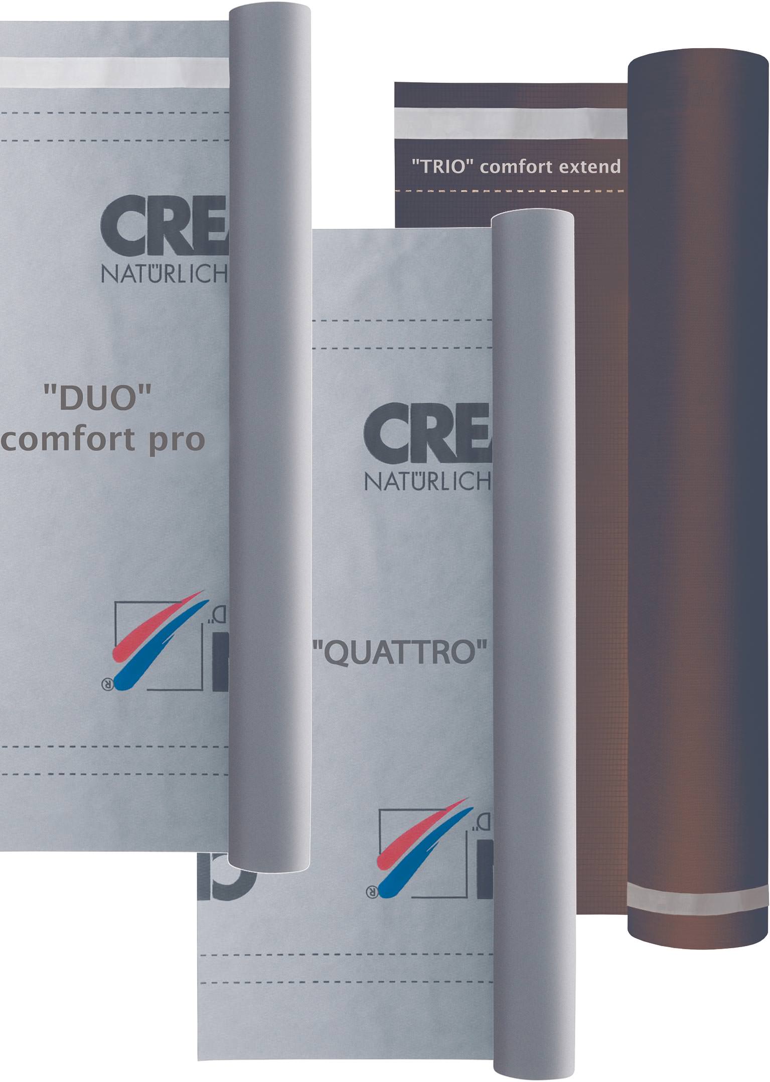 DUO, TRIO, QUATTRO Creaton hat drei seiner vier Unterdachbahnen