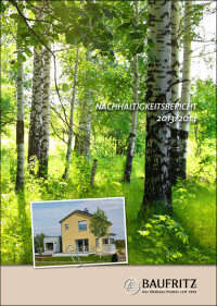 Baufritz legt Nachhaltigkeitsbericht 2013/2014 vor