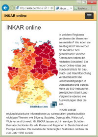 Lebensverhältnisse in Deutschland: Online-Atlas INKAR aktualisiert und erweitert