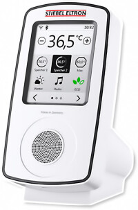 Durchlauferhitzer von Stiebel Eltron mit Internetradio und Wettervorhersage