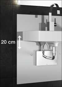 Rein mechanische Höhenverstellung (um 20 cm) für Waschtische neu von Viega