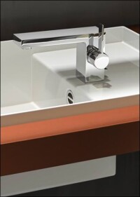 „2step“ - neue Beckenserie von Alape mit einem Zwischenschritt für die Hahnbank