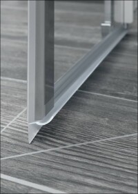 Kermis „Gleittüren“ für platzsparende Duschabtrennungen ohne Bodenschienen