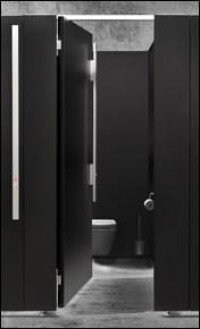 Tiefschwarz, elegant, robust: Classiccell Black Edition-Trennwand von Kemmlit
