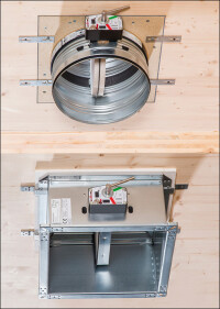 Wildeboer Brandschutzklappen für Massivholzwände und -decken CE-zertifiziert