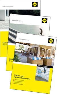 Gebundene Pflasterdecken und Plattenbeläge à la Sakret