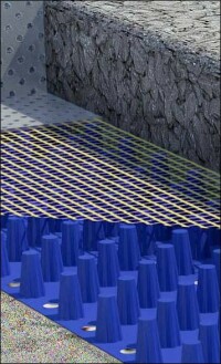 Drainmatte verspricht sichere Verlegung von Naturstein auf ungebundenen Untergründen