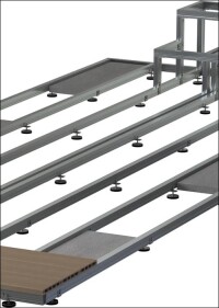 Salamander mit neuem Unterkonstruktionskonzept für Bodensysteme im Außenbereich