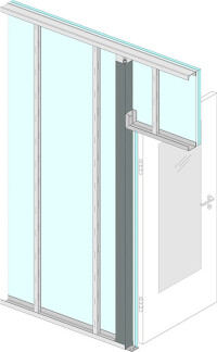 Knauf Statikstütze erleichtert Einbau von Türen in leichten Trennwänden