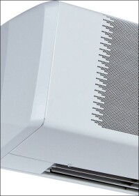 Arbonia-Türluftschleier mit und ohne Heizregister, mit und ohne Zentralheizungs-Anschluss