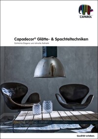 Neue Capadecor-Broschüre stellt Glätte- und Spachteltechniken vor