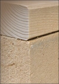 Gedämmte Holzträger für schlanke VHF- und WDVS-Wandaufbauten im Massivholzbau