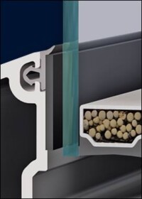 Inoutic-Profilsystem Prestige optional mit Trockenverklebung für größere Fenster