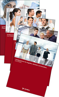 Neue Schell-Themenbroschüren zu Pflege, Infrastruktur, Sport, Gastgewerbe, ...